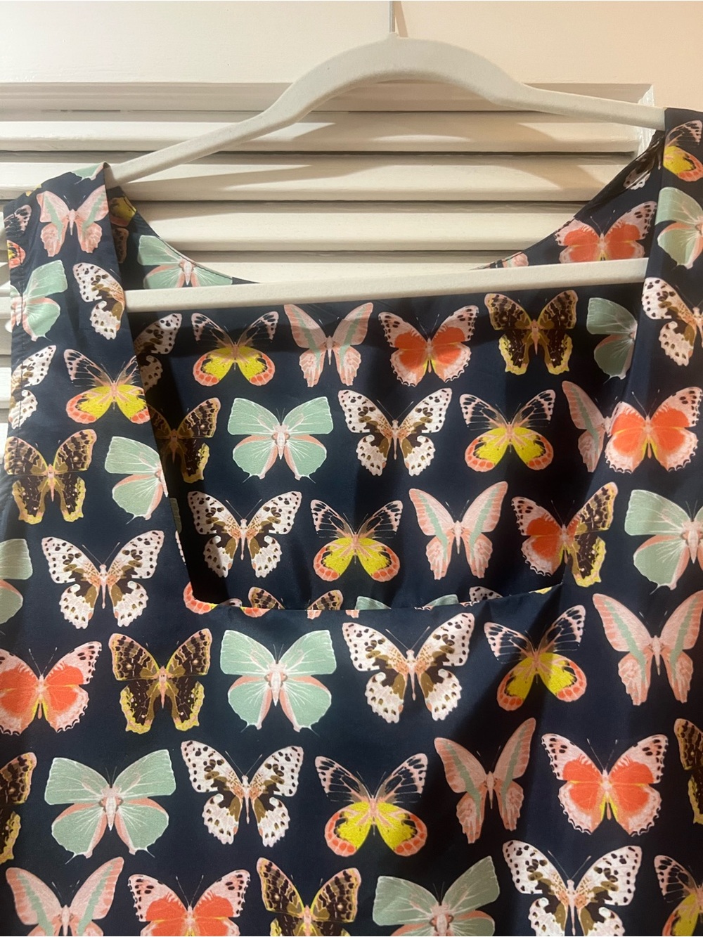 Anthropologie Maeve Butterfly Print Navy Dress - Size 0P - Mint condition - Picture 5 of 6